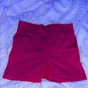 Women's Pink High-Waisted Shorts